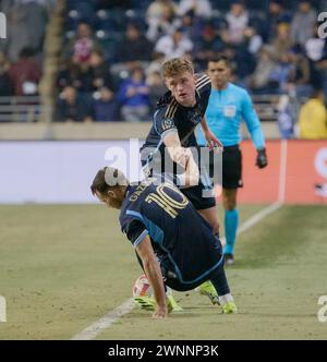 CHESTER, PA, États-Unis - 27 FÉVRIER 2024 - match de la Coupe des champions de la CONCACAF entre l'Union de Philadelphie et le Deportivo Saprissa au Subaru Park. Banque D'Images