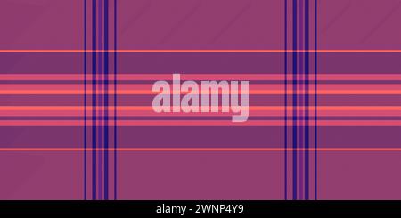 Fond de tartan de motif de répétition, plaid textile sans couture doux. Tissu vecteur de texture de contrôle industriel en couleur rouge et régimentaire. Illustration de Vecteur