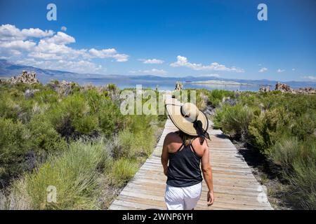 L'US 395 est une autoroute principale reliant la Californie du Nord avec la Californie du Sud le long des Sierras orientales. L'extrémité sud commence dans le Mojave Dese Banque D'Images