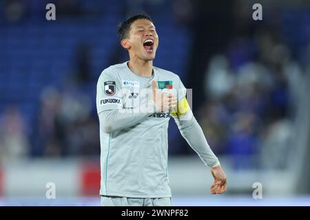 Stade Nissan, Kanagawa, Japon. 1er mars 2024. Tatsuki Nara (Avispa), MARS 1, 2024 - Football/Football : 2024 J1 League match entre Yokohama F. Marinos - Avispa Fukuoka au Nissan Stadium, Kanagawa, Japon. Crédit : YUTAKA/AFLO SPORT/Alamy Live News Banque D'Images