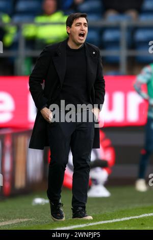 Burnley, Royaume-Uni. 3 mars 2024. Le manager de Bournemouth, Andoni Iraola, lors du match de premier League à Turf Moor, Burnley. Le crédit photo devrait se lire : Gary Oakley/Sportimage crédit : Sportimage Ltd/Alamy Live News Banque D'Images