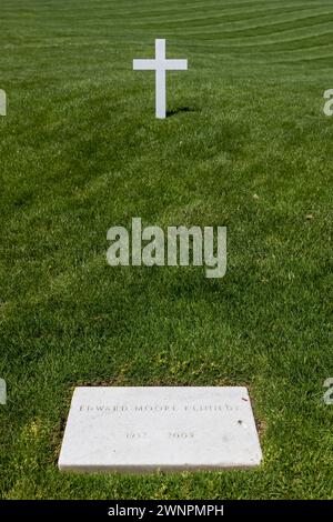 Le cimetière national d'Arlington est la dernière demeure d'Edward Kennedy. Banque D'Images