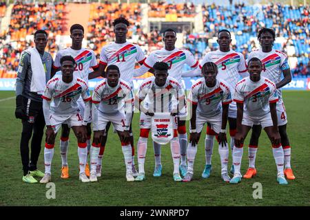 MENDOZA, ARGENTINE - MAI 28 : photo de l'équipe de Gambie lors de la Coupe du monde U20 de la FIFA, Argentine 2023 entre la République de Corée et la Gambie. Banque D'Images