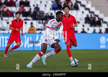 MENDOZA, ARGENTINE - MAI 28 : Bailo Bah, gambien, lors du match de la Coupe du monde U20 de la FIFA, Argentine 2023 entre la République de Corée et la Gambie. Banque D'Images