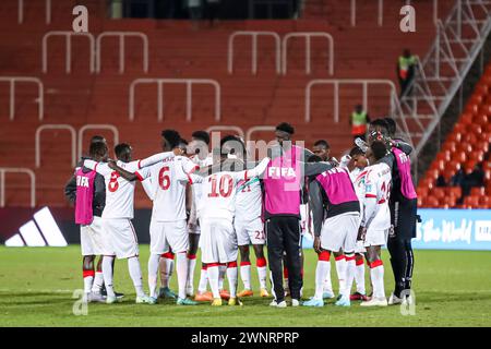 MENDOZA, ARGENTINE - MAI 28 : équipe de Gambie lors de la Coupe du monde U20 de la FIFA, Argentine 2023 match entre la République de Corée et la Gambie. Banque D'Images