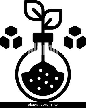 Icône pour la biotechnologie, bioscience Illustration de Vecteur