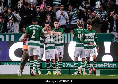 Lisbonne, Portugal. 03 mars 2024. Lisbonne, 03/03/2024 - aujourd'hui, l'équipe du Sporting Clube de Portugal a accueilli l'équipe du SC Farense au stade José Alvalade dans un match comptant pour la 24ème Journée de la Ligue Betclic Portugal, saison 2023/2024. Gyokeres (Mário Vasa/Global Imagens) crédit : Atlantico Press/Alamy Live News Banque D'Images