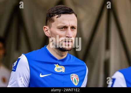 Lodz, Pologne. 03 mars 2024. Piotr Mrozinski de Puszcza vu lors du match de la Ligue polonaise PKO Ekstraklasa entre LKS Lodz et Puszcza Niepolomice au stade municipal de Wladyslaw Krol. Score final : LKS Lodz vs Puszcza Niepolomice 3:2. (Photo de Mikolaj Barbanell/SOPA images/Sipa USA) crédit : Sipa USA/Alamy Live News Banque D'Images