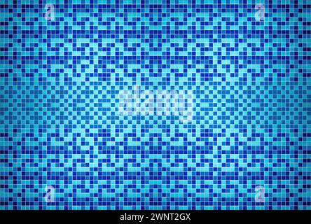Fond d'une piscine. Mosaïque tuiles de fond texturé. Vue de dessus Banque D'Images