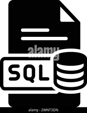 Icône pour sql,fichier Illustration de Vecteur