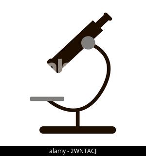 Icône microscope. Illustration vectorielle. image de stock. SPE 10. Illustration de Vecteur