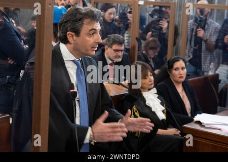 Milan, Italie. 04 mars 2024. Foto Alessandro Cimma/LaPresse 04-03-2024 Milano, Italie. Palazzo di Giustizia. Processo ad Alessia Pifferi per aver lasciato morire di stenti la figlia Diana. Photo Alessandro Cimma/LaPresse 04-03-2024 Milan, Italie. Palais de justice. Procès d'Alessia Pifferi pour avoir laissé sa fille Diana mourir de faim. Crédit : LaPresse/Alamy Live News Banque D'Images