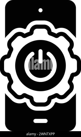Icône activé, fonctionnement Illustration de Vecteur