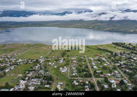 Vue aérienne du barrage de la Angostura à Tucuman Argentine. Banque D'Images