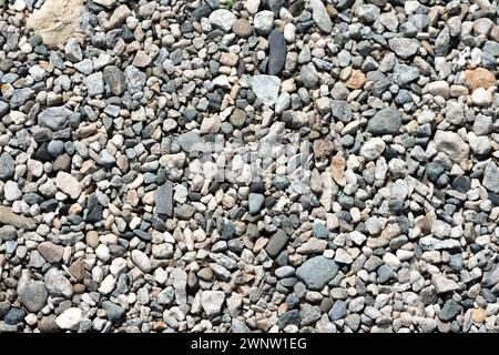 galets et sable près du fond d'écran de l'océan Banque D'Images