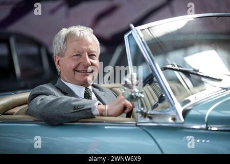 20/05/21 Richard Usher PDG de The Great British car Journey. Avec toutes les voitures enfin révélées, le musée lance dans l'entrepôt dans l'ancien wireworks, Banque D'Images