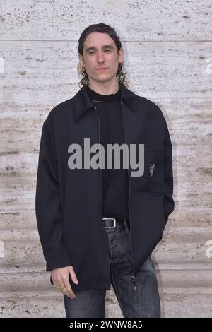 Italie, Rome, 4 mars 2024. Photocall du film ' un altro Ferragosto' photo : Andrea Carpenzano photo © Fabio Mazzarella/Sintesi/Alamy Live News Banque D'Images