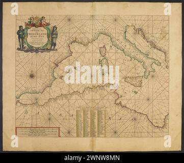 Hendrick Doncker Sea Atlas 1665 : Barbaria Banque D'Images