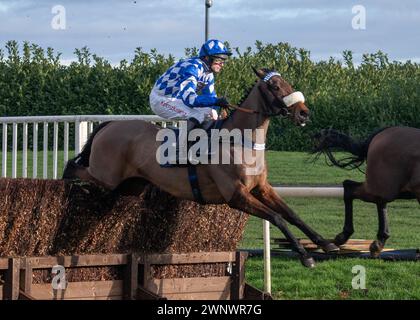 Est-ce qu'il sait avec la Grimthorpe Chase à l'hippodrome de Doncaster le samedi 4 mars 2024 Banque D'Images