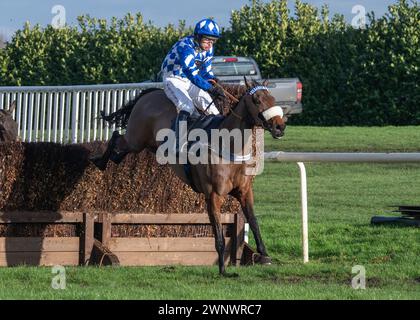 Est-ce qu'il sait avec la Grimthorpe Chase à l'hippodrome de Doncaster le samedi 4 mars 2024 Banque D'Images