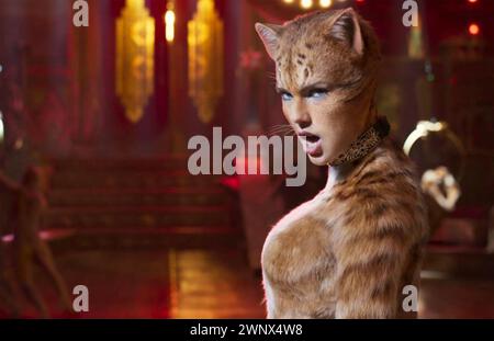 CATS 2019 Universal Pictures film avec Taylor Swift dans le rôle de Bombalurina Banque D'Images