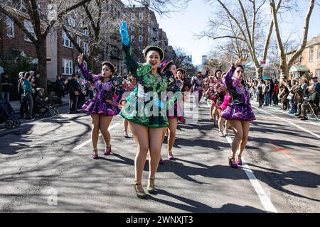 Queens New York Saint Patricks Day pour tous le 3 mars 2024 Banque D'Images