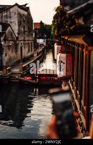 Le Grand canal de Suzhou Banque D'Images