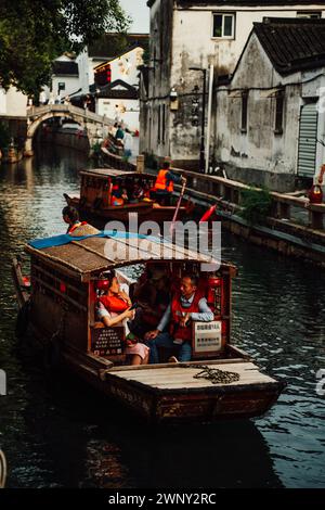 Le Grand canal de Suzhou Banque D'Images