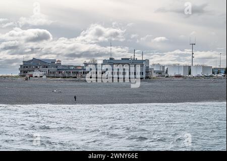 Lands End Resort sur Homer Spit, Alaska, États-Unis Banque D'Images