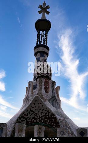 Park Guell le parc le plus célèbre de Barcelone Banque D'Images