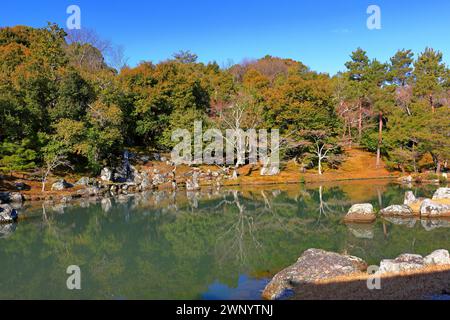 Tenryu-ji, un vénérable temple zen à Arashiyama, Susukinobabacho, Sagatenryuji, Ukyo Ward, Kyoto, Japon Banque D'Images