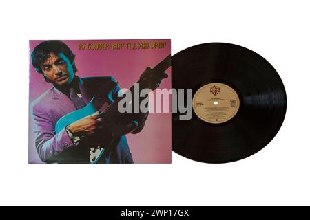 Ry Cooder Bop Till You Drop album vinyle LP couverture isolée sur fond blanc - 1979 Banque D'Images