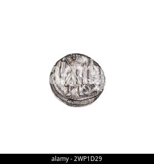 Denarius ; Boles Aw III Krzywousty (ksi Polish ; 1107-1138) ; vers 1125-1138 (1125-00-00-1138-00-00) ; Bolesław III Krzywousty (Prince de Pologne-1086-1138), Potocki, Andrzej (1861-1908), Potocki, Andrzej (1861-1908)-collection, Wojciech (Saint-CA. 956-997), allégories, grotte de lance (émissions de signes), chaîne de courrier (iconogr.), chaincias, isocèles (iconogr.), croix, martyrs, bouche (iconogr.), lois, roman (style), chevalier (iconogr.), chevaliers, Dragon (iconogr.), Dragons , lutte du bien avec le mal (iconogr.), lutte avec les païens (iconogr.), lance (iconogr.), lances, moyen âge (ère) Banque D'Images