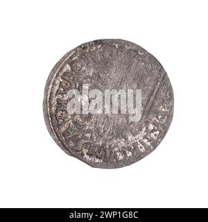 3 Krajcary ; Ferdynand II Habsbourg (empereur germano-romain ; 1617-1637) ; 1622 (1622-00-00-1622-00-00) ; armoiries Strzegom, attributs de Piotr et Paweł (iconogr.), lettres, lettres d - a, monnaie de ville, aigle de Silésie (iconogr.), aigle Banque D'Images