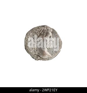 denarius ; 195-196 (195-00-00-196-00-00); Banque D'Images