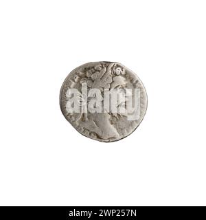 denarius ; 195-196 (195-00-00-196-00-00); Banque D'Images