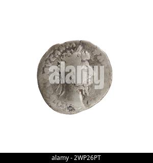 Denarius ; Lucius Werus (130-169, empereur romain 161-169) ; 166 (166-00-00-166-00-00); Banque D'Images