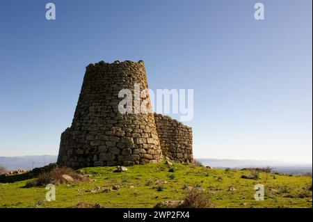 03 février 2024 Italie, Sardaigne, Nuoro, Bortigali village préhistorique de Nuraghe Orolu Banque D'Images