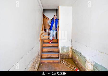 France. 05 mars 2024. © PHOTOPQR/VOIX DU NORD/Sebastien JARRY ; 05/03/2024 ; neuville sous montreuil. le 05/03/2024. dans le pas de calais. sur la photo : sinistree de la rue de montreuil . PHOTO SÉBASTIEN JARRY LA VOIX DU NORD. NORD DE LA FRANCE 5 MARS 2024 UNE NOUVELLE INONDATION DANS LE NORD DE LA FRANCE crédit : MAXPPP/Alamy Live News Banque D'Images