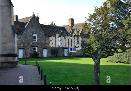 École d'Oakham dans la ville du comté de Rutland, Angleterre Banque D'Images