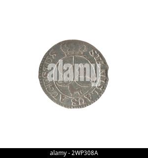 La pièce de 1794 6 GROSZY a été émise sous le règne du roi Stanisław August Poniatowski de Pologne. Il s'agit d'une pièce de cuivre avec la dénomination '6 Grossix', avec un blason couronné sur l'avers et l'année '1794' sur le revers, frappée à la monnaie de Varsovie dans le cadre de la monnaie polonaise du XVIIIe siècle. Banque D'Images