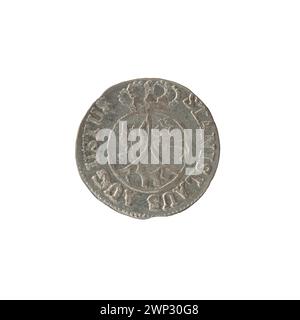 La pièce de 1794 6 GROSZY a été émise sous le règne du roi Stanisław August Poniatowski de Pologne. Il s'agit d'une pièce de cuivre avec la dénomination '6 Grossix', avec un blason couronné sur l'avers et l'année '1794' sur le revers, frappée à la monnaie de Varsovie dans le cadre de la monnaie polonaise du XVIIIe siècle. Banque D'Images