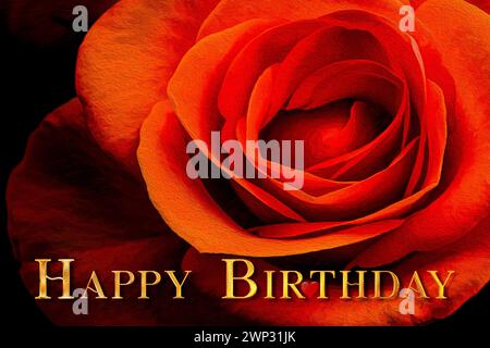 MOTIF CARTE D'ANNIVERSAIRE : joyeux anniversaire © Edmund Nagele FRPS Banque D'Images