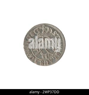 La pièce de 1794 6 GROSZY a été émise sous le règne du roi Stanisław August Poniatowski de Pologne. Il s'agit d'une pièce de cuivre avec la dénomination '6 Grossix', avec un blason couronné sur l'avers et l'année '1794' sur le revers, frappée à la monnaie de Varsovie dans le cadre de la monnaie polonaise du XVIIIe siècle. Banque D'Images