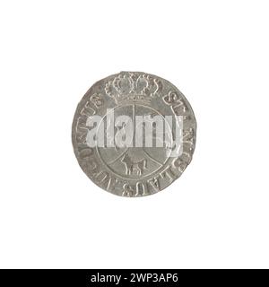 La pièce de 1794 6 GROSZY a été émise sous le règne du roi Stanisław August Poniatowski de Pologne. Il s'agit d'une pièce de cuivre avec la dénomination '6 Grossix', avec un blason couronné sur l'avers et l'année '1794' sur le revers, frappée à la monnaie de Varsovie dans le cadre de la monnaie polonaise du XVIIIe siècle. Banque D'Images