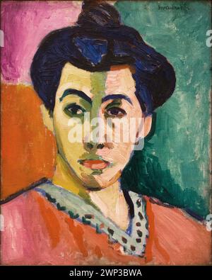 Henri Matisse - Portrait de Madame Matisse (la ligne verte), 1905, Statens Museum for Kunst, Copenhague, Banque D'Images