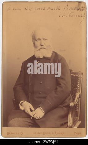 Portrait de Charles Gounod avec dédicace pour Ignacy Jan Paderewski ; Benque & Co (Paris, Varsovie ; AD Photographic ; 1879-CA 1907) ; vers 1890 (1880-00-00-1893-00-00);Gounod, Charles (1818-1893), Gounod, Charles (1818-1893)-dédicace de, Gounod, Charles (1818-1893)-iconographie, Paderewski, Ignacy Jan (1860-1941), Paderewski, Ignacy Jan (1860-1941) - dédicace pour, Paderewski, Ignacy Jan (1860-1941) - collection, dédicaces, musiciens, portraits, portraits d'hommes Banque D'Images