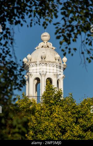 La tour de l'horloge de l'Ayuntamiento ou Palacio Consistorial dans la ville coloniale de Santo Domingo, République Dominicaine. C'était le premier hôtel de ville ou c Banque D'Images