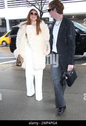 05 mars 2024 Lindsay Lohan, Cody Lohan sur Drew Barrymore Show pour parler de son nouveau film Irish Wish à New York. 05 mars 2024Credit : RW/Mediapunch Banque D'Images