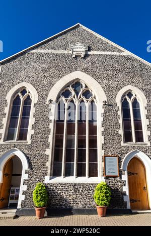 Extérieur de Beer Congregational Church sur Fore Street dans la ville balnéaire de Beer, Devon, Jurassic Coast, Royaume-Uni Banque D'Images